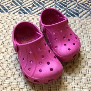 Pink Crocs